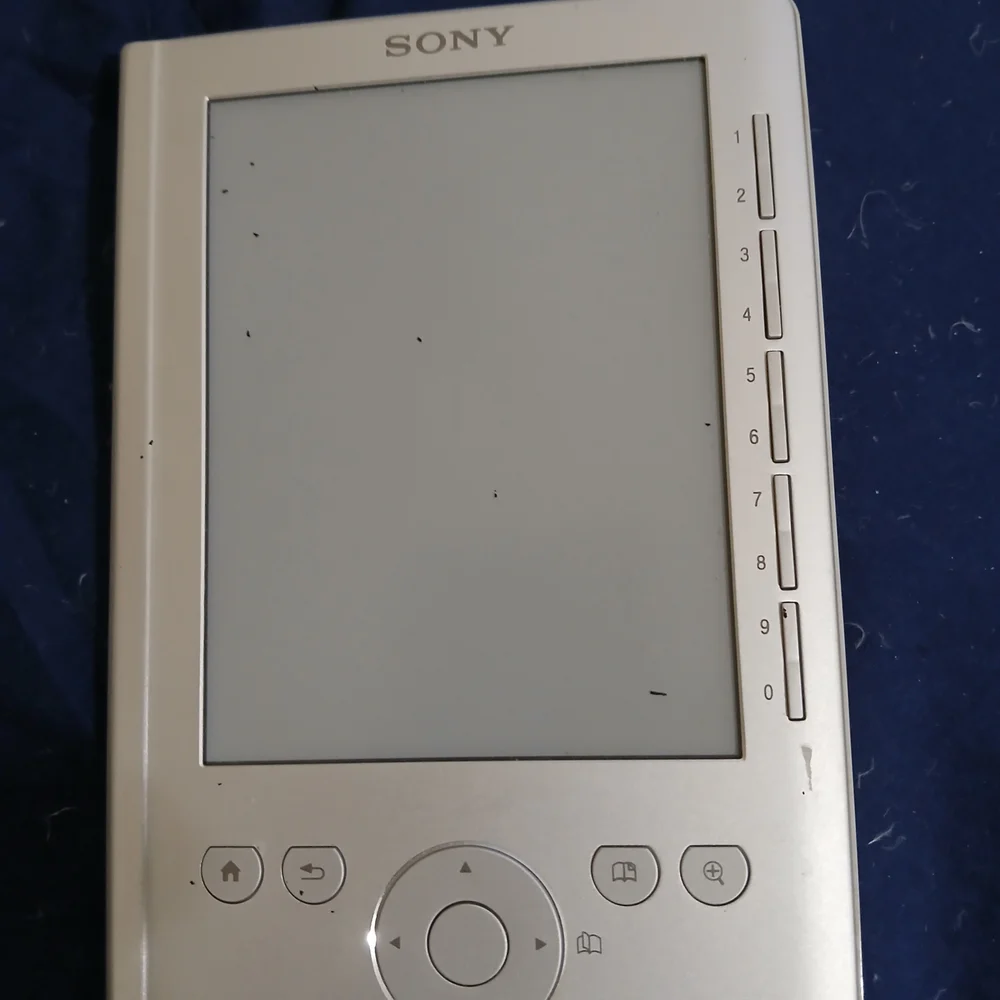 Sony Silver Portable E-Reader, Excellent Condition